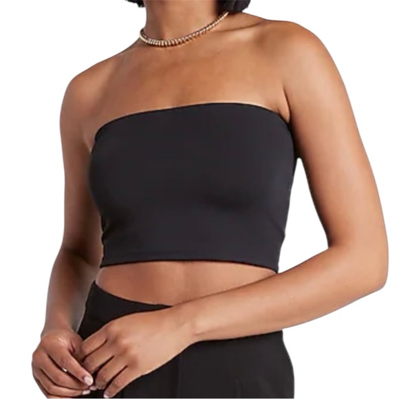 Express Tops - Express Body Contour High Compression Cropped Tube Top